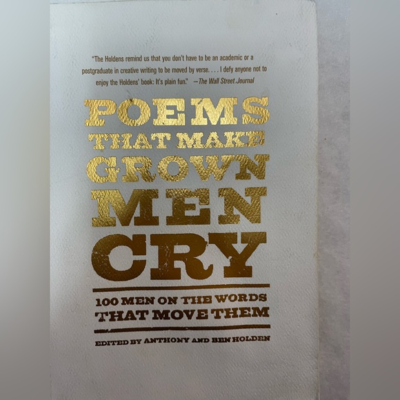 Poems That Make Grown Men Cry edited by Anthony and Ben Holden - Picture 1 of 6